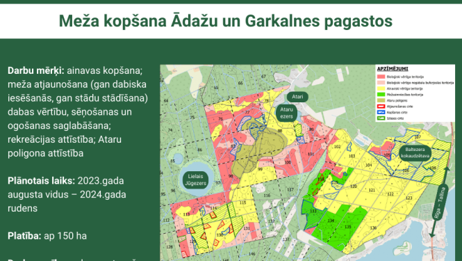 Mežsaimniecība, apgaitas kopšana, Ādažu pagasts