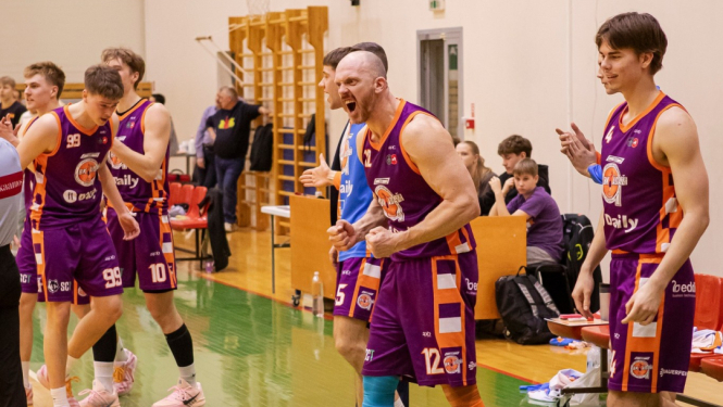 Ādaži/Daily basketbolisti emocionāli reaģē pēc gūtā groza