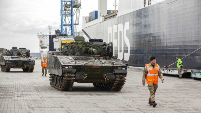 Dānijas militārās kolonnas pārvietošana