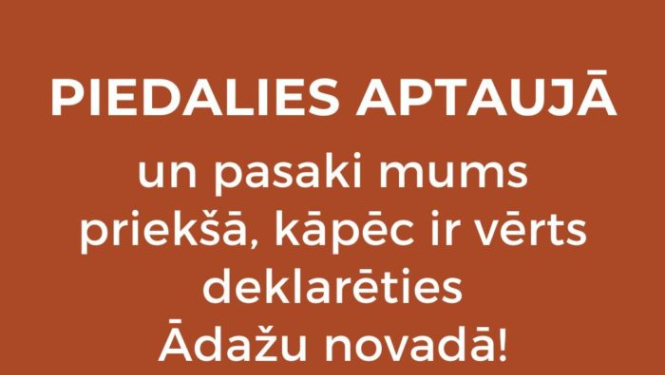 Aptaujas plakāts