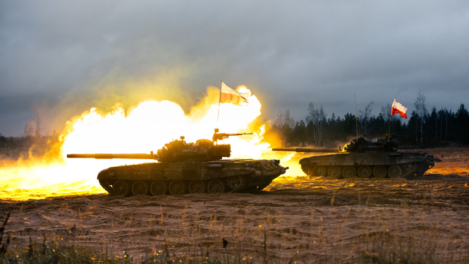 Tanks, šaušana, NBS mācības