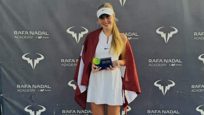 Krista Sautiņa, teniss, uzvara Ten – Pro Global Junior Tour