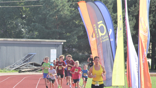 Veselības skrējiens, Ādažu stadions, 1. posms, 07.09.2023.