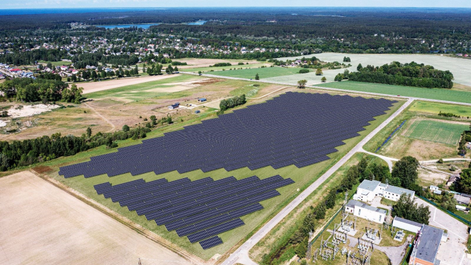 Saules elektrostacija, Carnikava