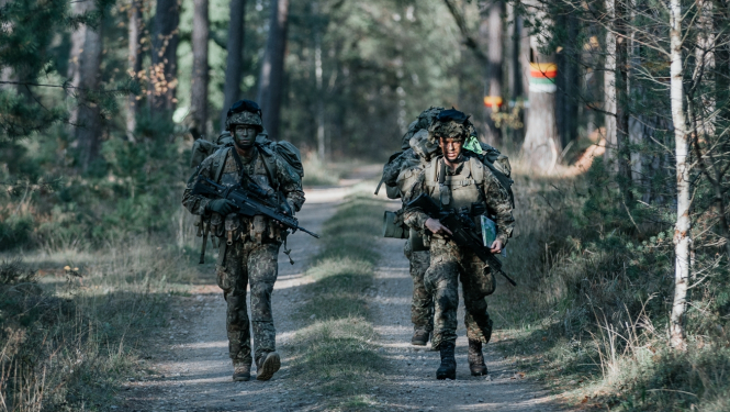 NBS Sauszemes spēku mehanizētās kājnieku brigādes karavīru orientēšanās apmācības