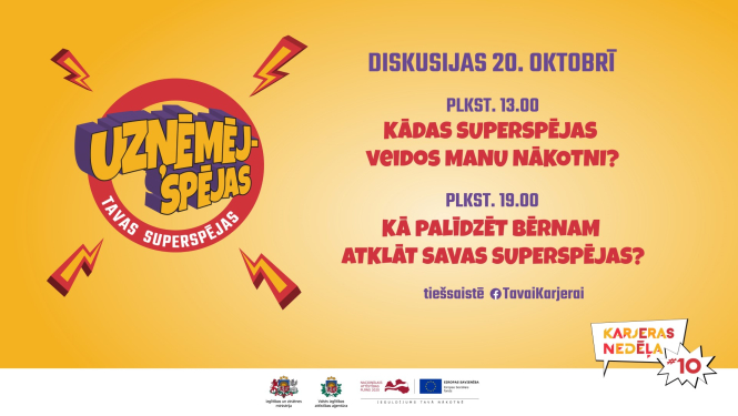 Aicina uz Karjeras nedēļas diskusijām par bērnu un jauniešu uzņēmējspēju  attīstīšanu (VIDEO)