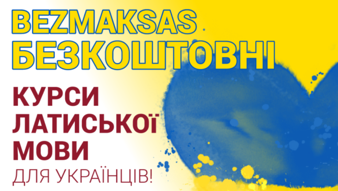 Ukrainas civiliedzīvotājiem iespēja bez maksas apgūt latviešu valodu
