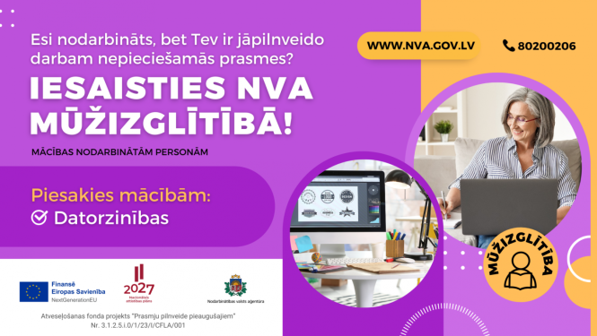 mūžizglītība, datorzinības, 2025