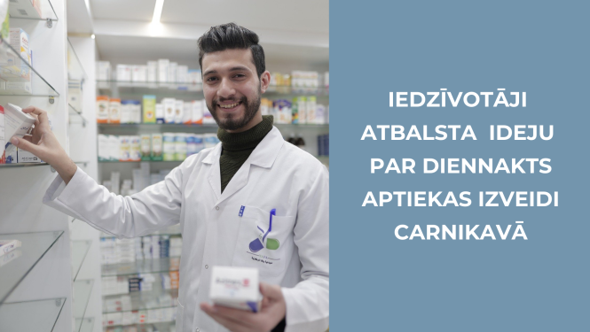 iedzīvotāji atbalsta ideju par diennakts aptieku Carnikavā