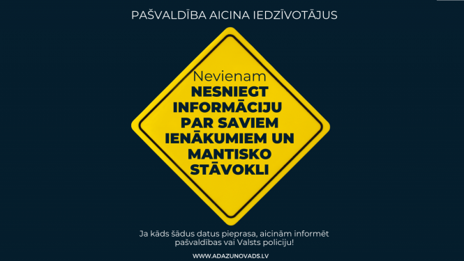 personīgā informācija, nesniegt informāciju, brīdinājums