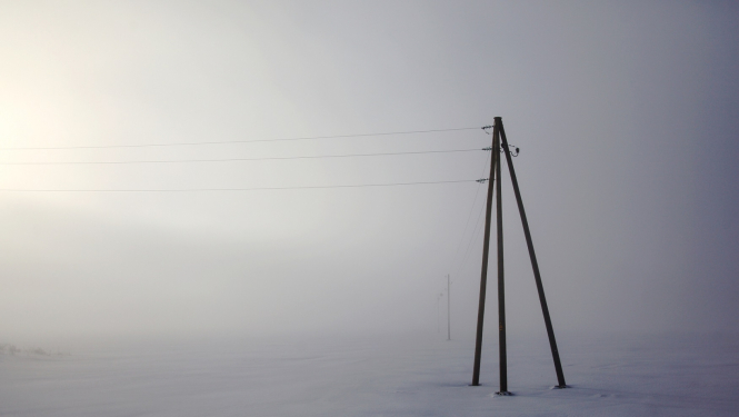 Sadales tīkls, ziema, stabs