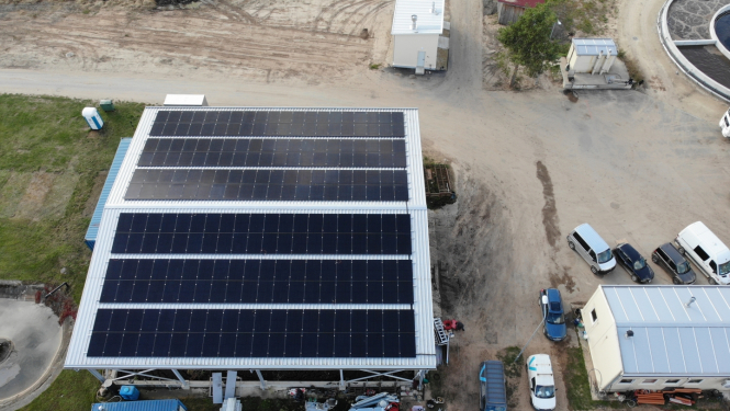 ādažu ūdens, saules paneļi