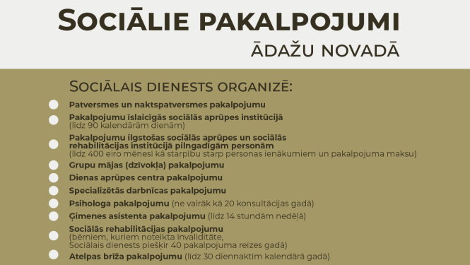 Sociālie pakalpojumi Ādažu novadā