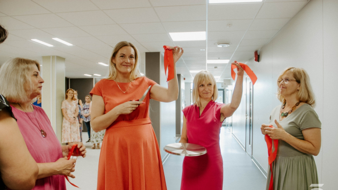 specializēto darbnīcu atklāšana, Ieva Roze, Karīna Miķelsone, Iveta Mežīte, Daiga Landsmane