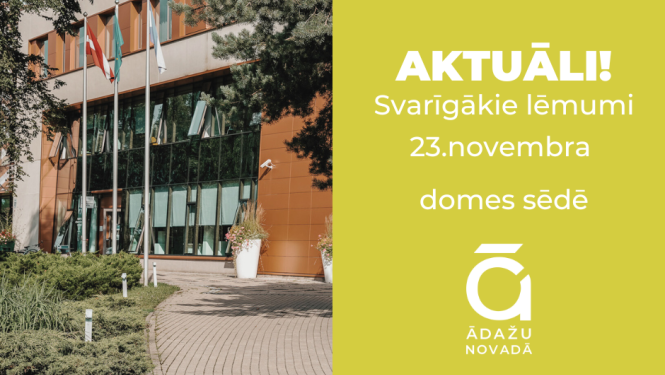 domes ēkas foto, uz tās rakstīts - svarīgākie sēdes lēmumi