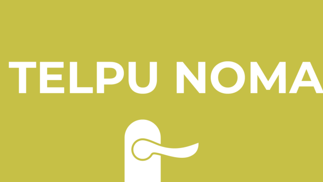 telpu nomas baneris ar uzrakstu