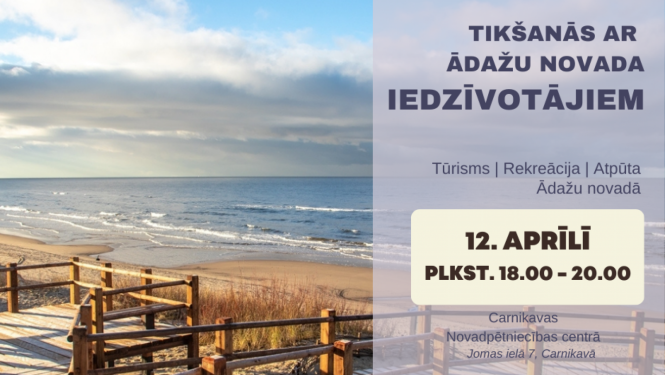 baneris par tikšanos ar iedzīvotājiem