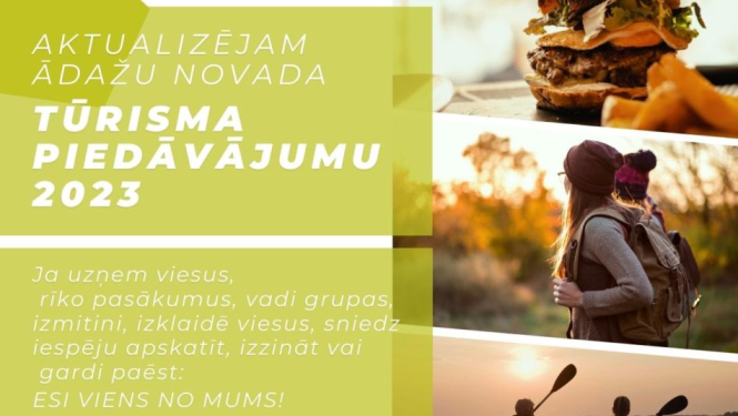 Tūrisma piedāvājumu plakāts