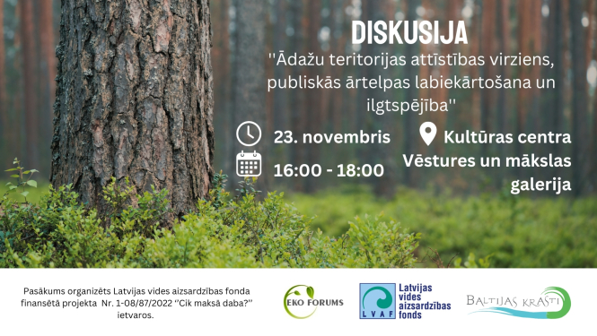 cik maksā daba, diskusija par ārtelpu