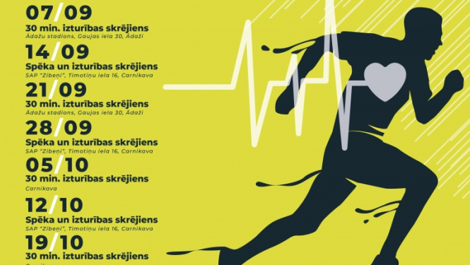 veselības skrējiens 2023, plakāts