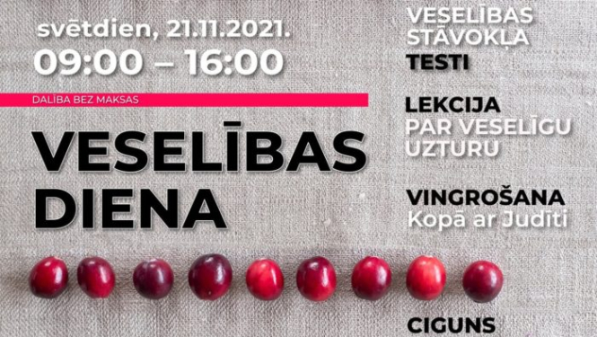 “Veselības diena” Carnikavā - plakāts