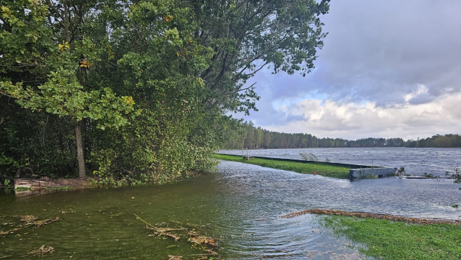 applūdis Gaujas krasts Carnikavā