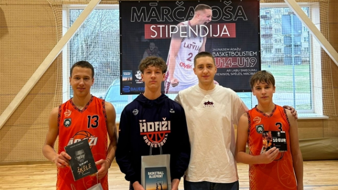 Mārcis Osis, jaunie basketbolisti, balvas, stipendija