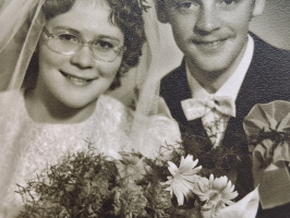 Juris un Sarmīte Bezzubovi kāzās, 1974. gads