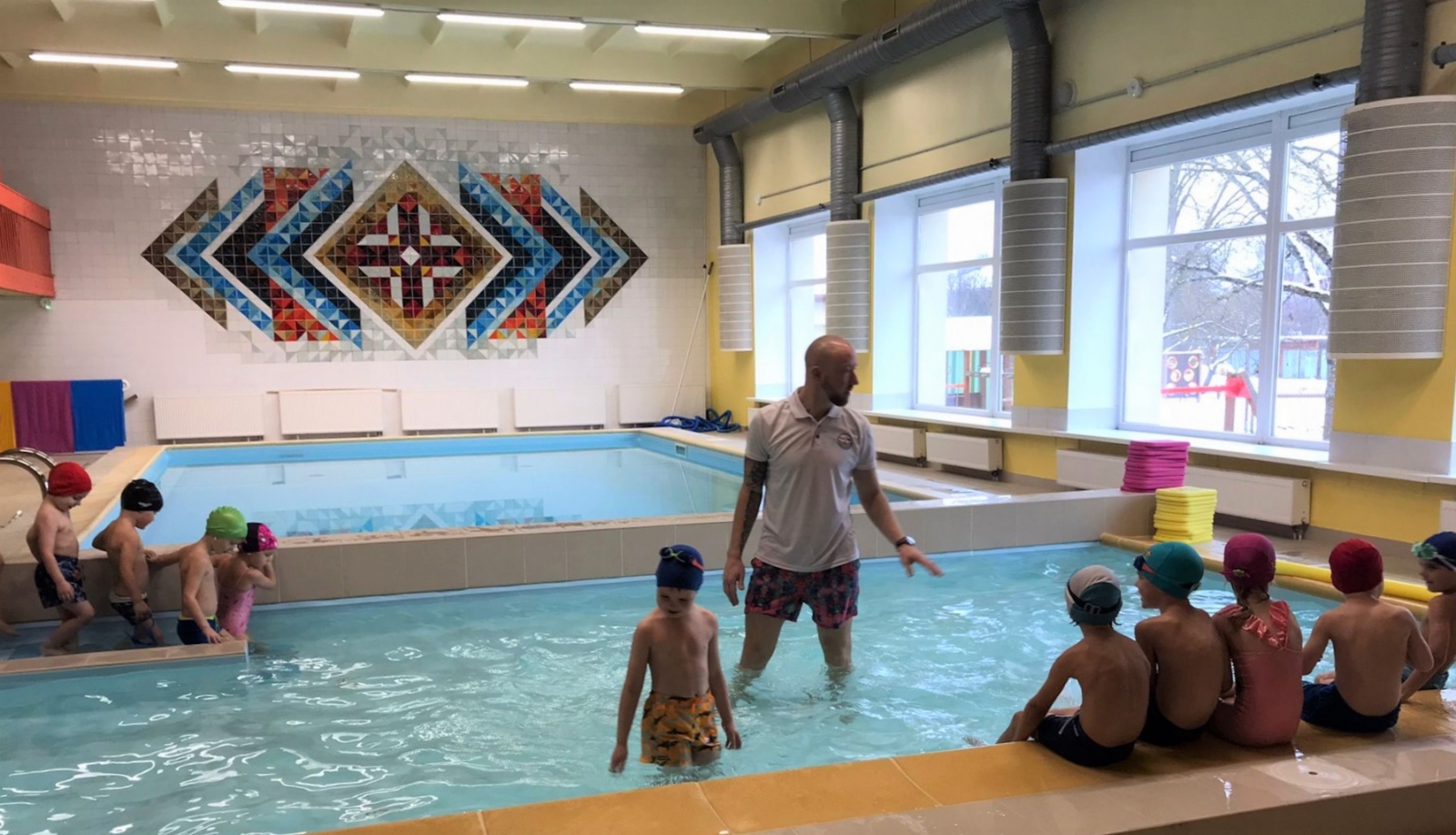 Peldētapmācības iespējas jau vairākus mēnešus pieejamas arī Siguļu PII “Piejūra” izglītojamajiem