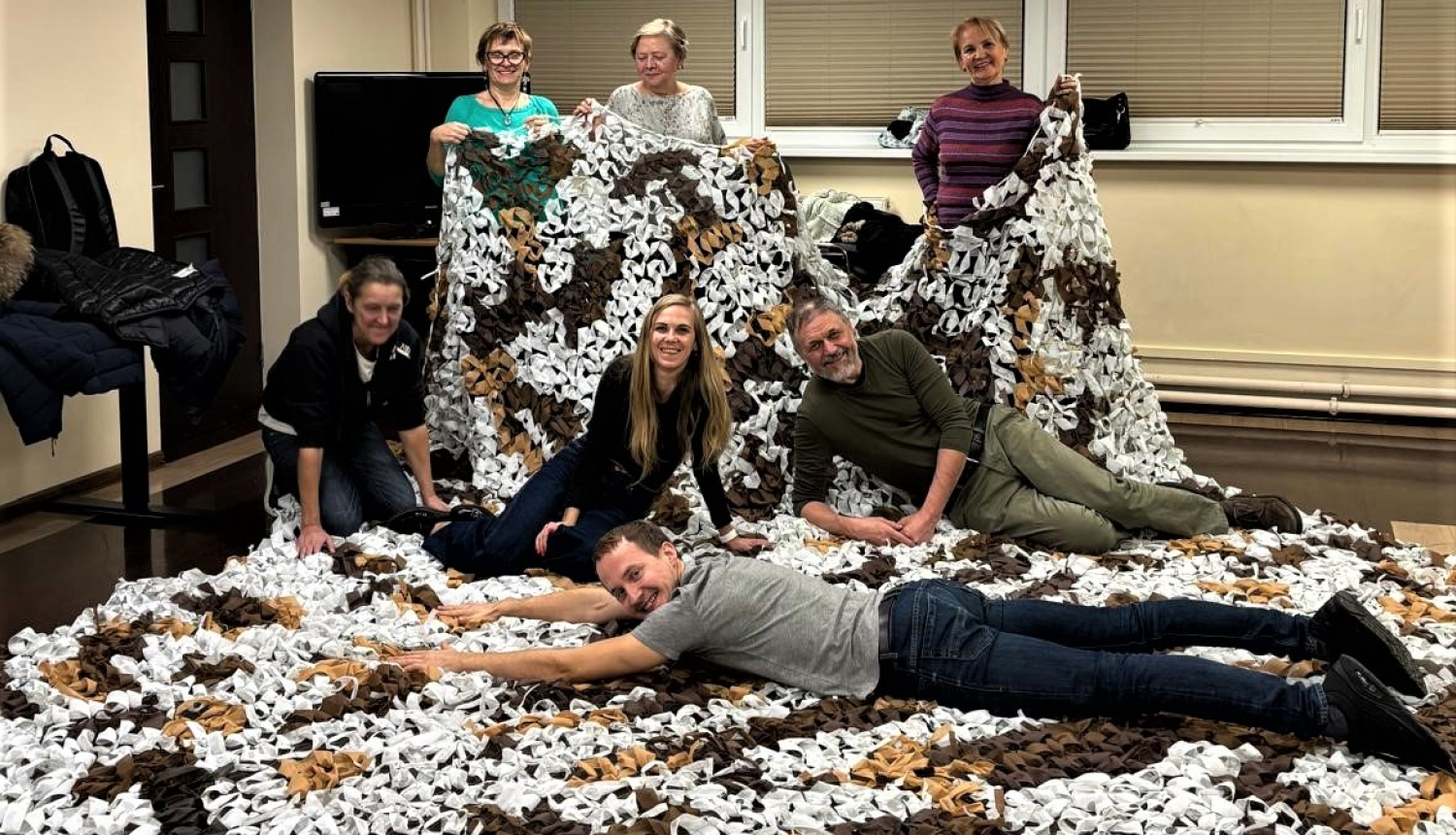 maskēšanās tīkli Ukrainai