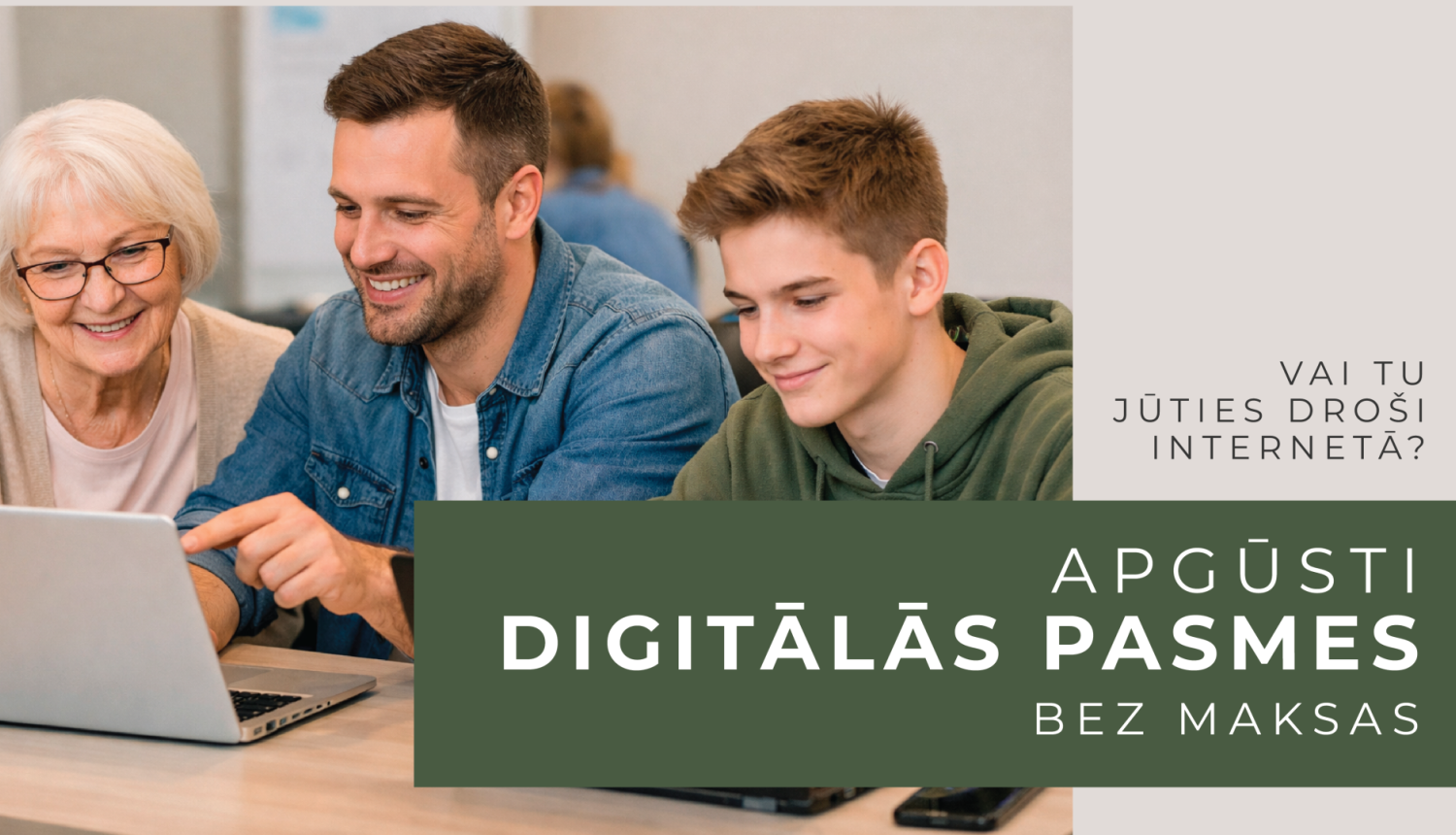 Apgūsti digitālās prasmes bez maksas