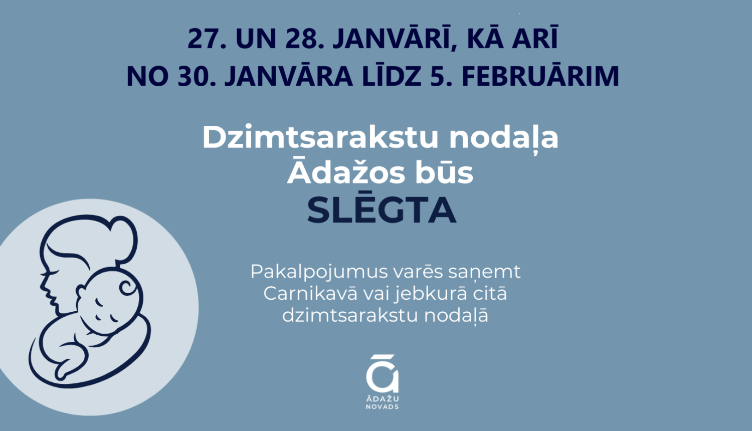 dzimtsarakstu nodaļa slēgta Ādažos