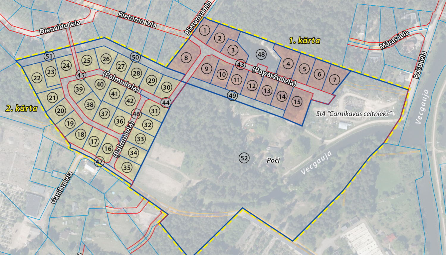 detālplānojums Poči Carnikavā
