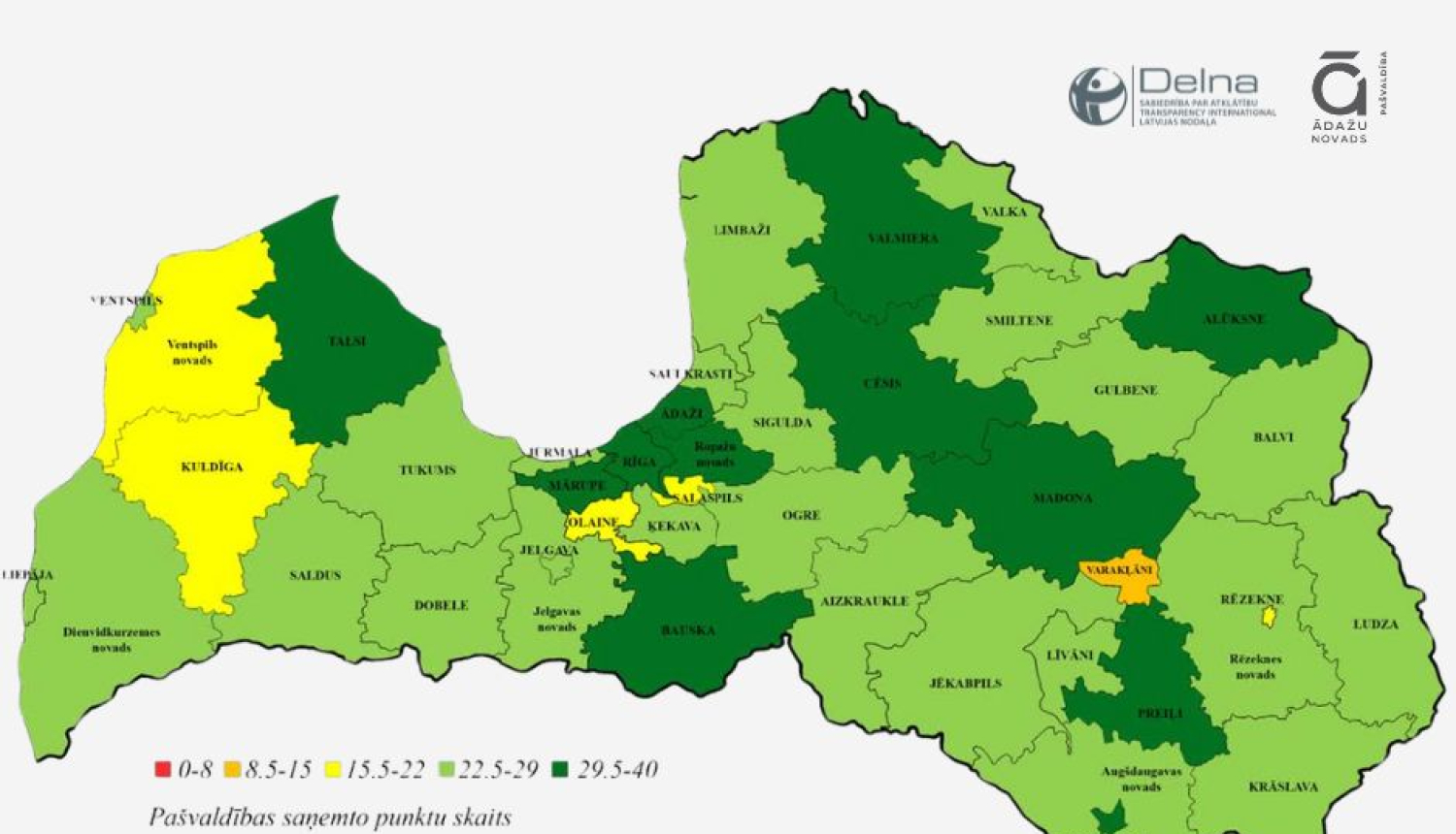 Latvijas kartes kontūra