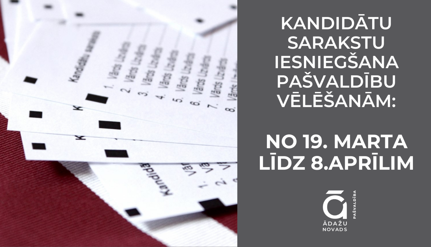 kandidātu saraksti, pašvaldības vēlēšanas