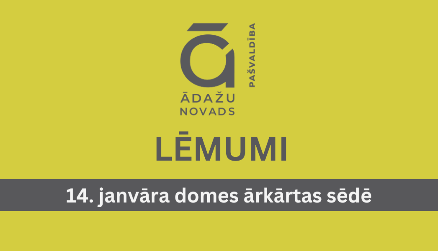 DS - 14012026 - svarīgākie lēmumi