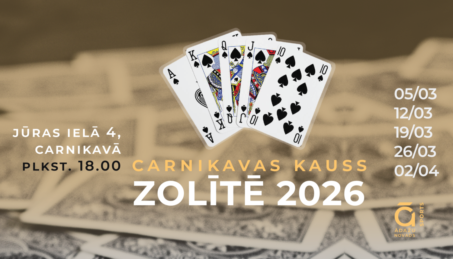 Carnikavas kausa izcīņa zolītē 2026