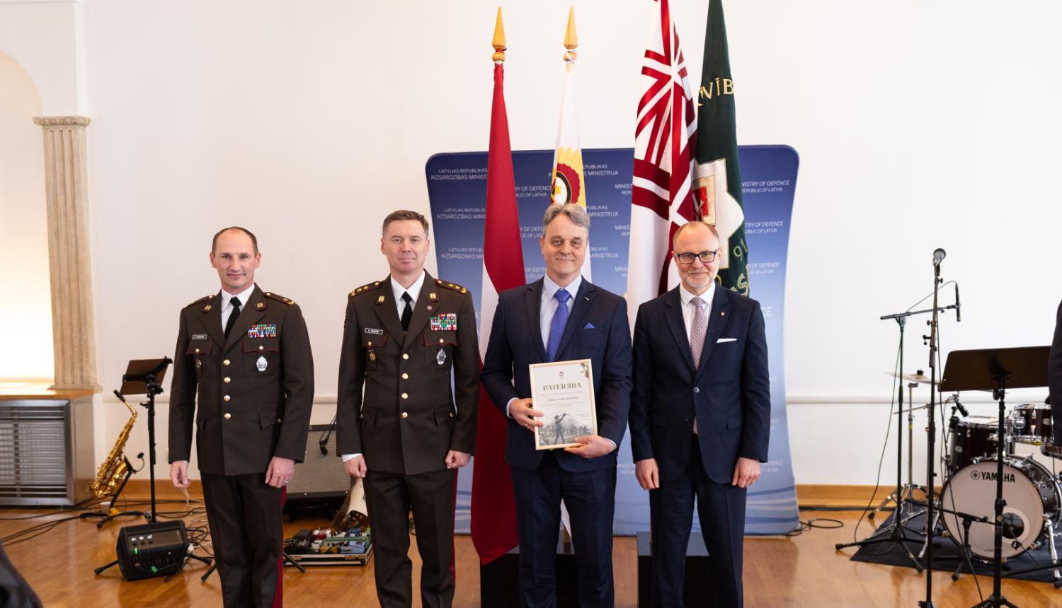 JVaivads saņem Pateicību no Zemessardzes