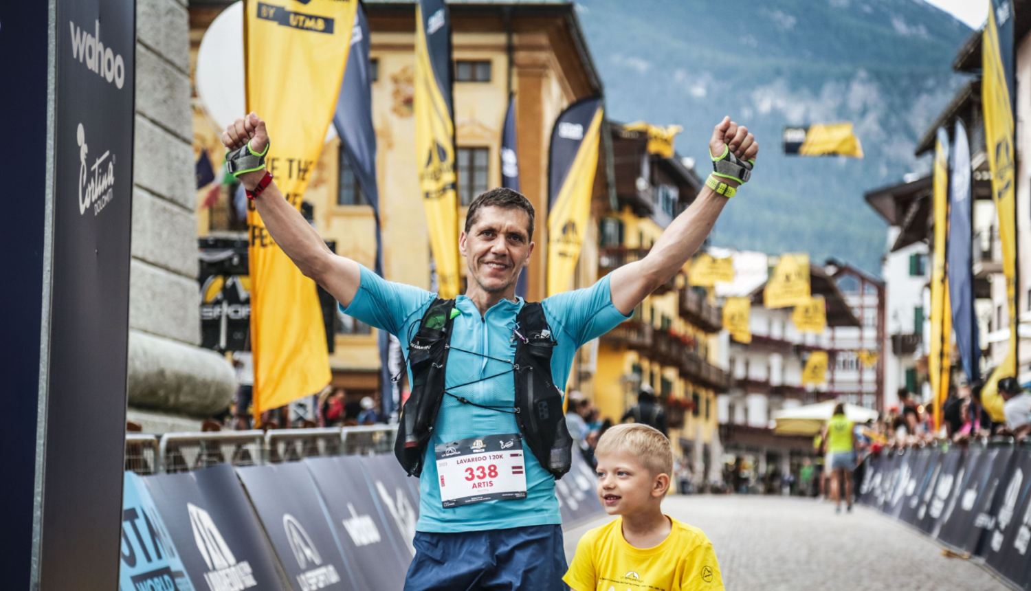 Artis Pūcītis finišā. Foto no personiskā arhīva