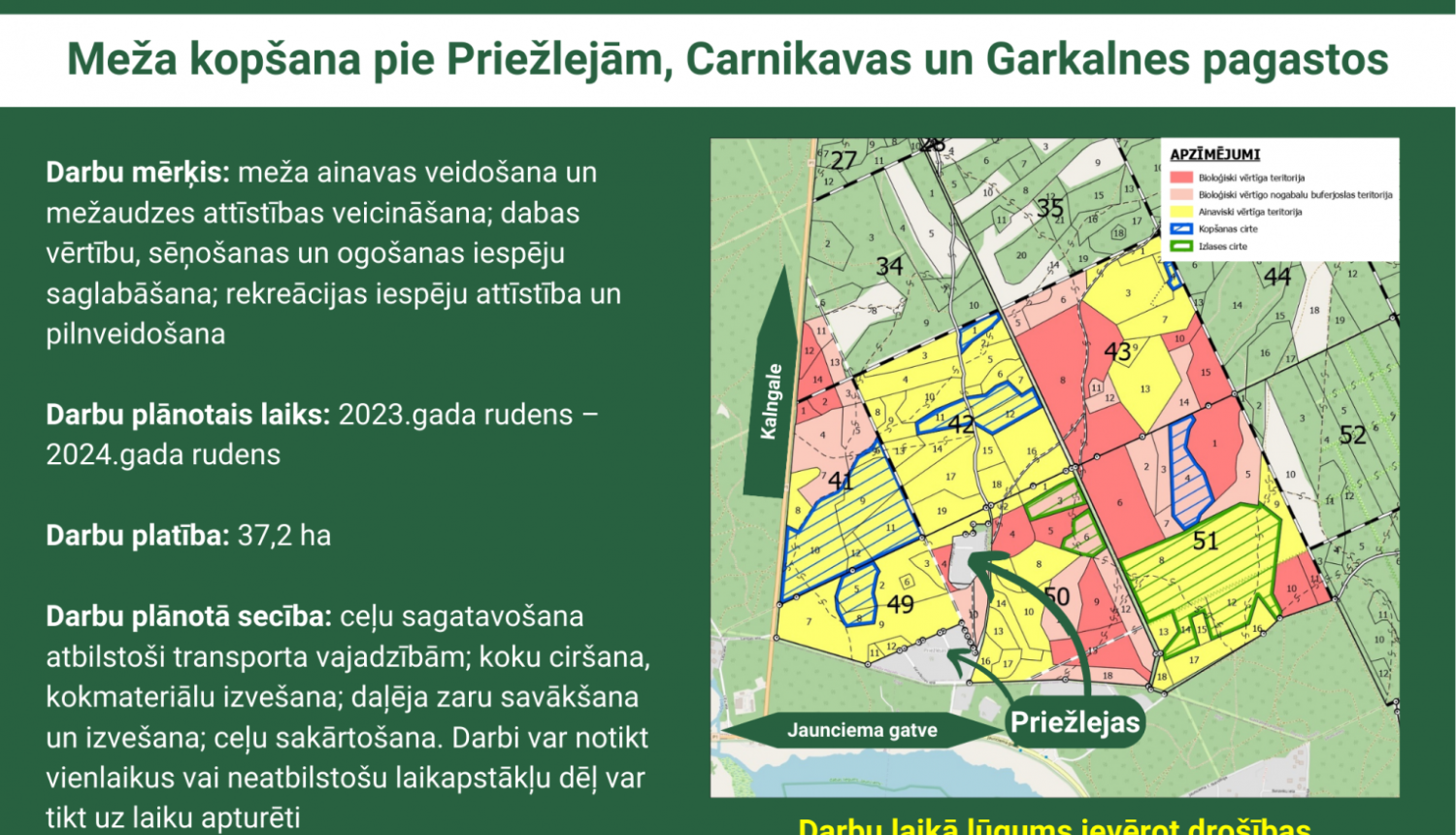 Meža kopšana, Carnikava