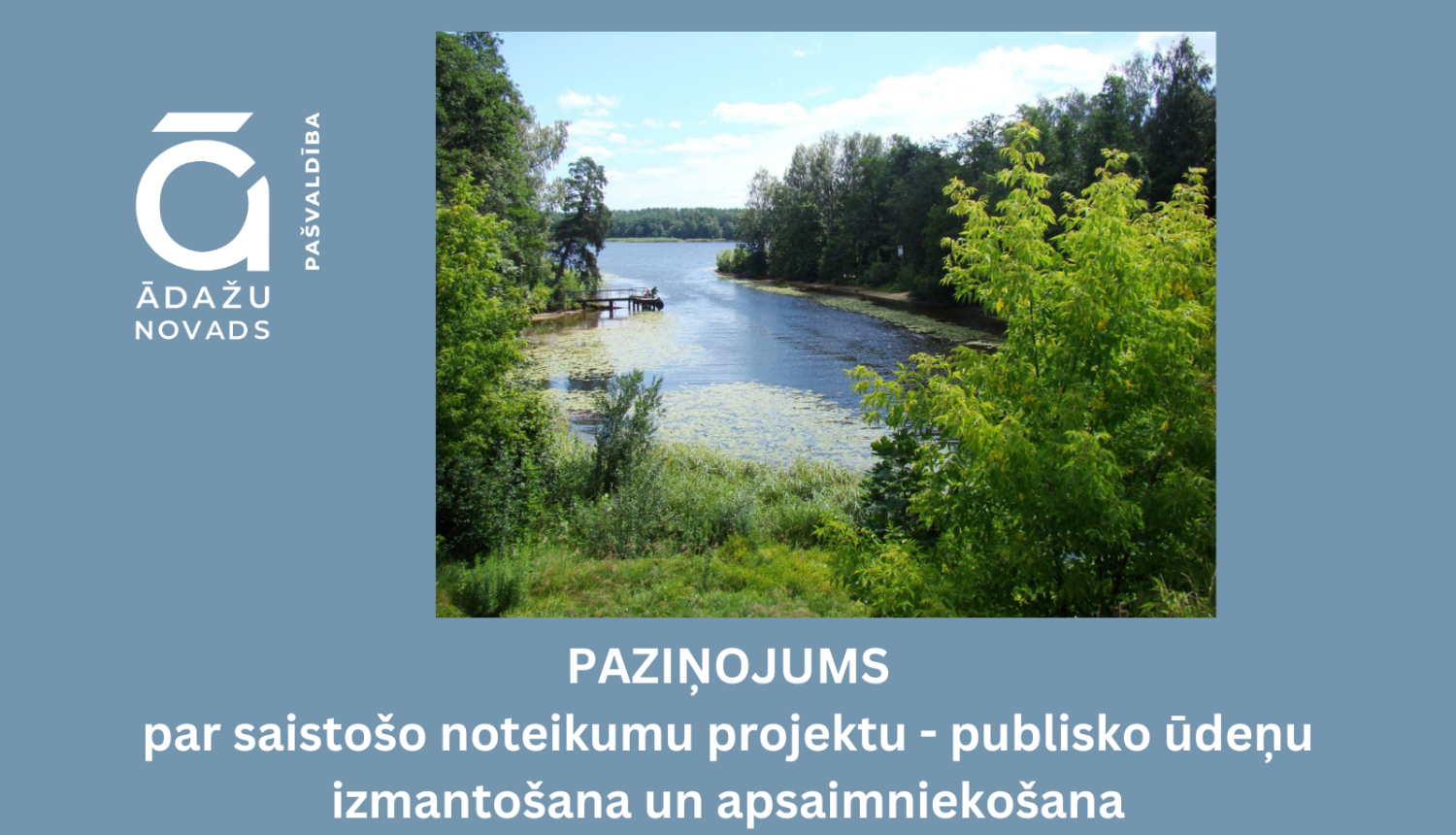 paziņojums ūdeņiem