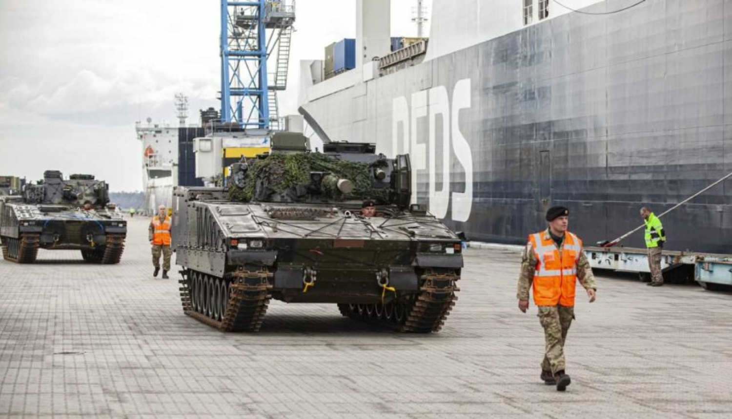 Dānijas militārās kolonnas pārvietošana