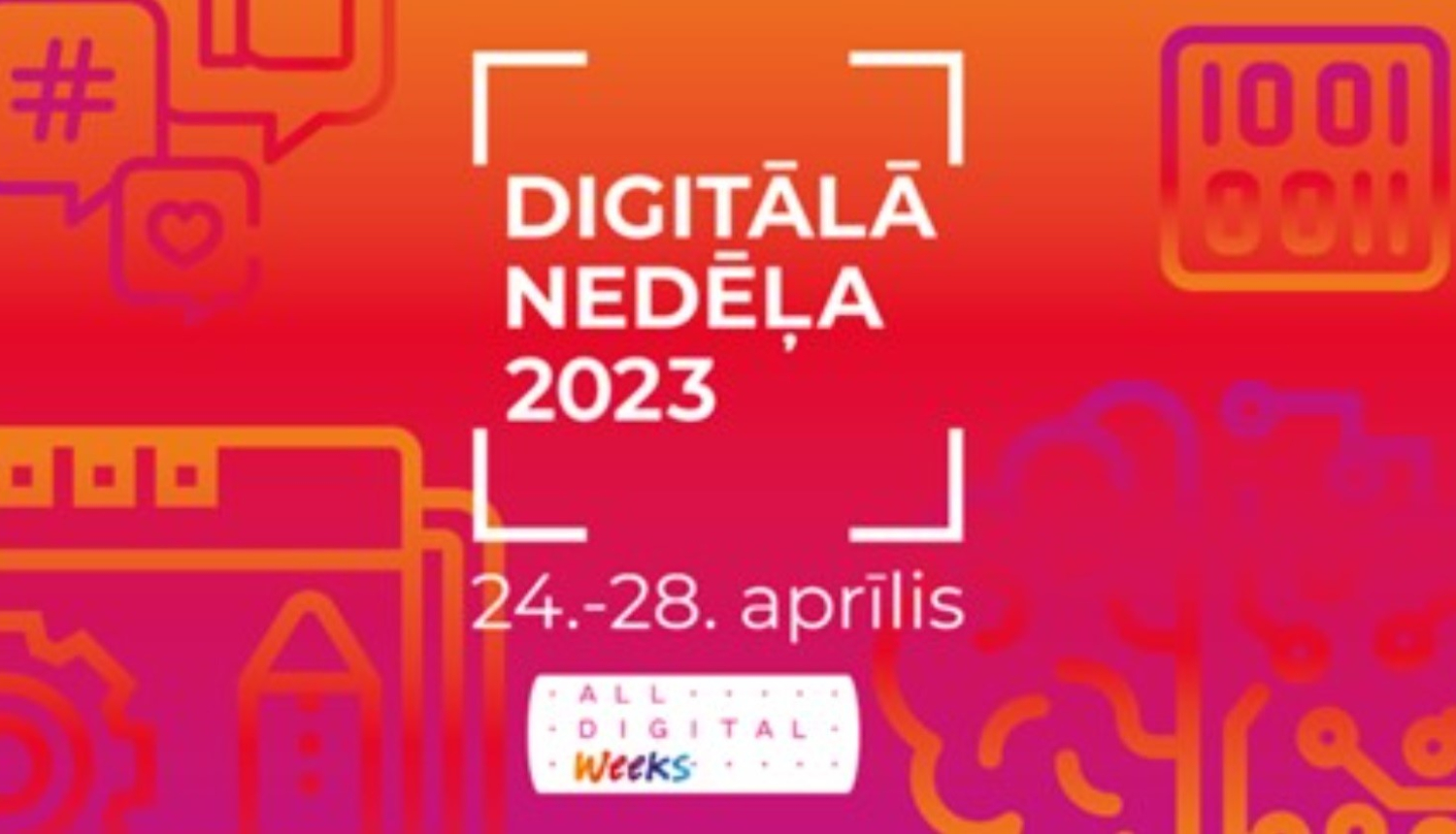 baneris digitālajai nedēļai