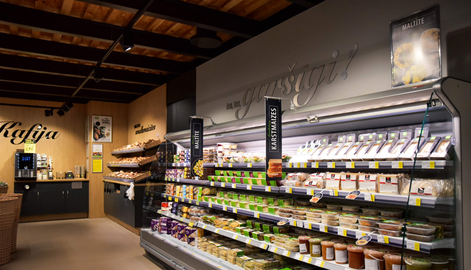 Elvi veikals, ēdieni