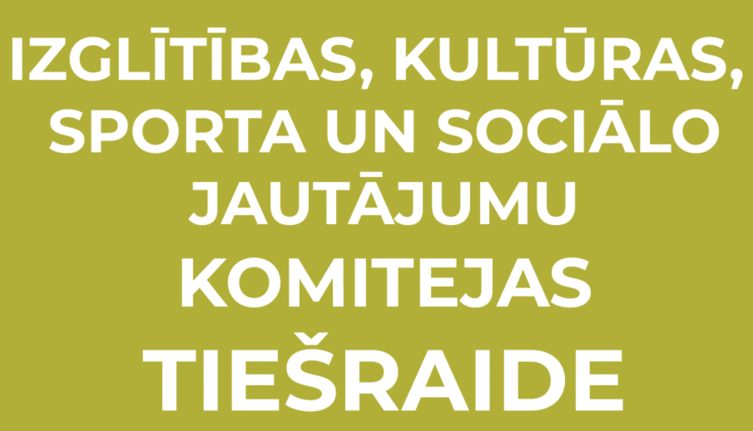 baneris komitejas sēdei