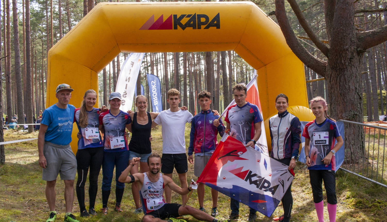 orientēšanās klubs Kāpa, klubu stafetes, Foto: Ojārs Millers