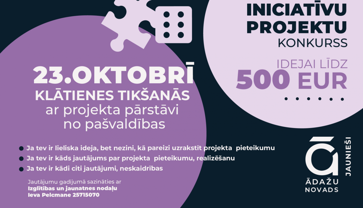jauniešu iniciatīvu projektu konkurss, tikšanās