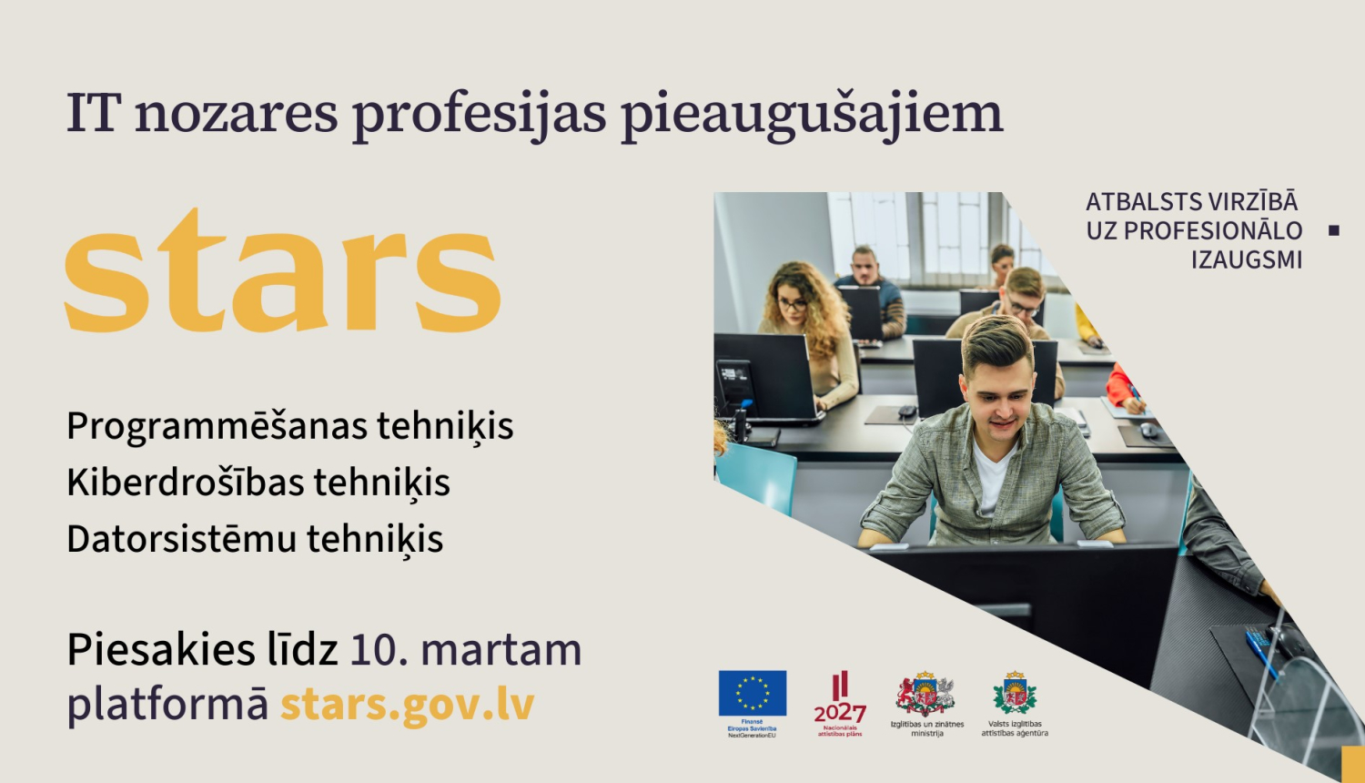 IT nozares profesijas pieaugušajiem