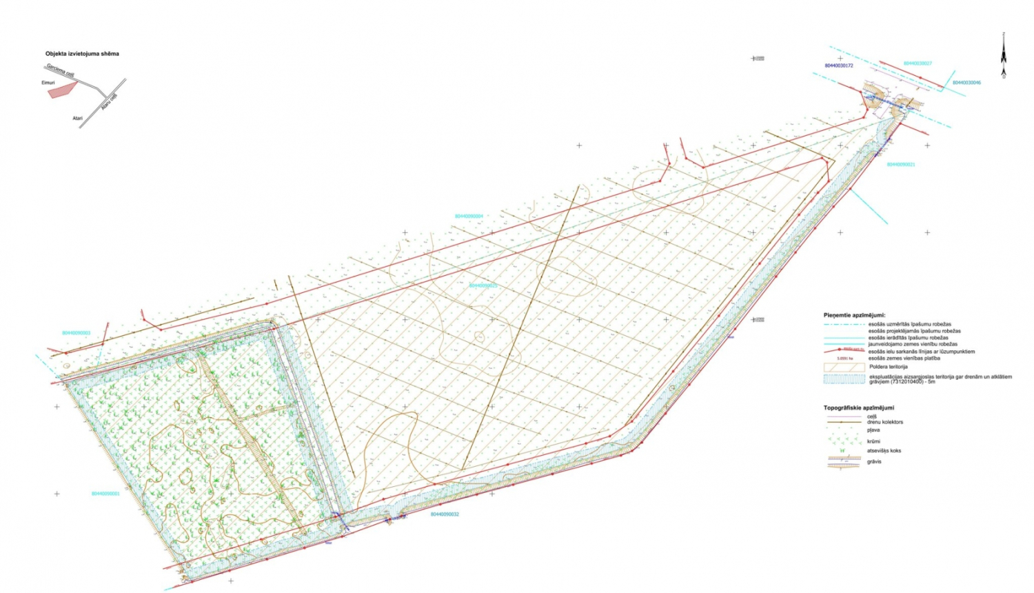 jaunzariņi, detālplānojums, grafiskā daļa