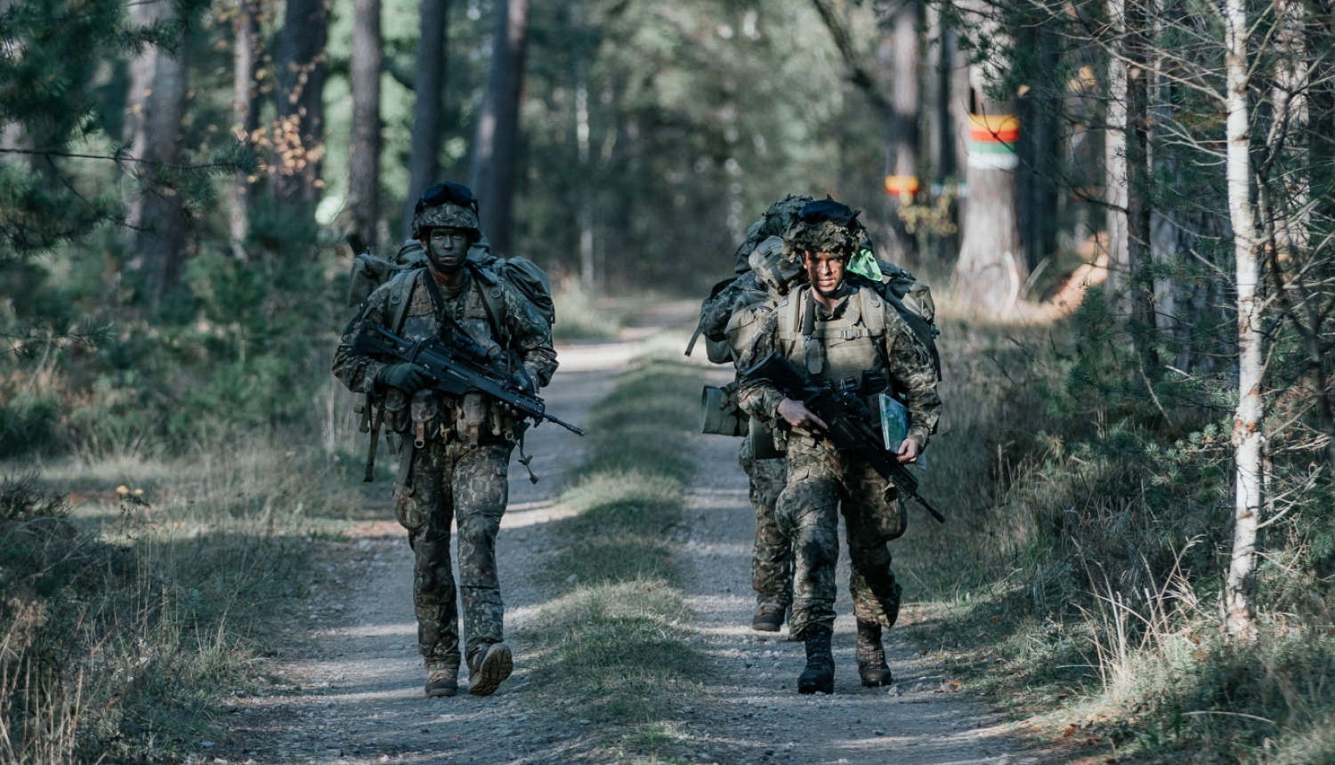 NBS Sauszemes spēku mehanizētās kājnieku brigādes karavīru orientēšanās apmācības